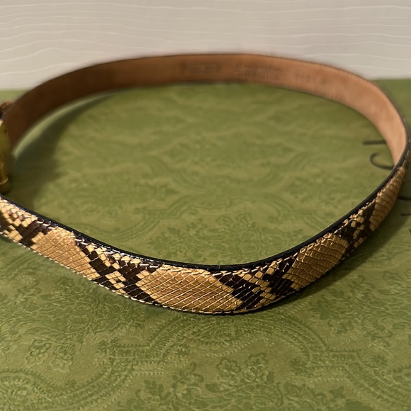 WCM NEW YORK genuine python belt Size Xsmall - Picture 4 of 11